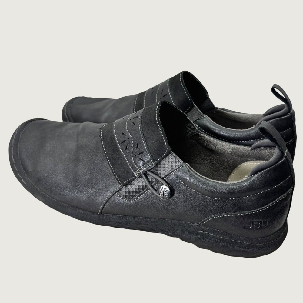JBU Jambu Fern Slip On Loafers Womens 10 Black Memory Foam Comfort Shoes Walking